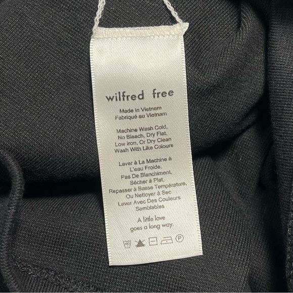 Aritzia Wilfred Free | NWT Black Dray Cutout Dress Sz Medium - Picture 9 of 10